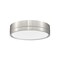 Z-Lite Algar Flush Mount, 1-Light, 12 In.W x 3 In.H, Brushed Nickel/Frosted 1006F12-BN-LED - alternate 4